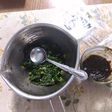 青菜のおひたしにのりの佃煮を和えて!