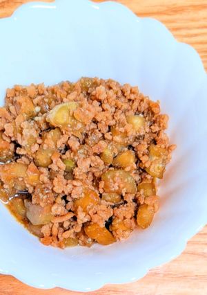 茄子と豚ひき肉のとろとろ甘辛煮-レシピのメイン写真