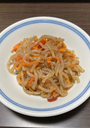 節約、糸こんにゃく＆ニンジンのキンピラ-レシピのメイン写真