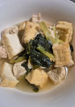 小松菜と鶏むねの煮物-レシピのメイン写真
