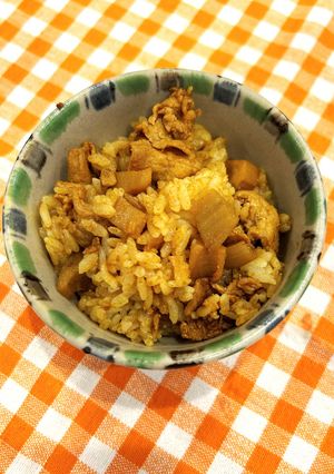 れんこんのカレー炊き込みごはん-レシピのメイン写真