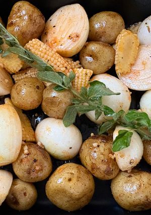 じゃがいもと玉ねぎとベビーコーンのグリル-レシピのメイン写真