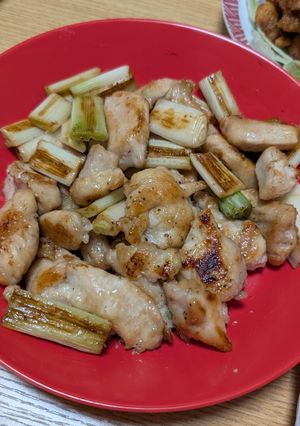 鶏むねと長ネギで！串なし旨塩焼き鳥-レシピのメイン写真
