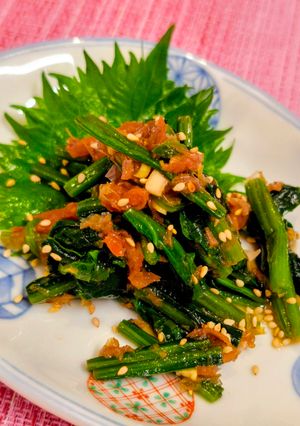 ほうれん草の梅干し和え-レシピのメイン写真