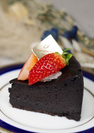 黒いチーズケーキ-レシピのメイン写真
