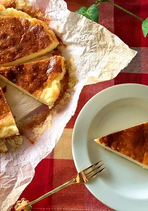 材料5つ！本格バスク風チーズケーキ-レシピのメイン写真