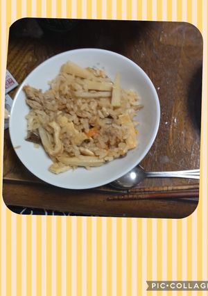 レンジで簡単お節食材で中華風炊込ご飯-レシピのメイン写真