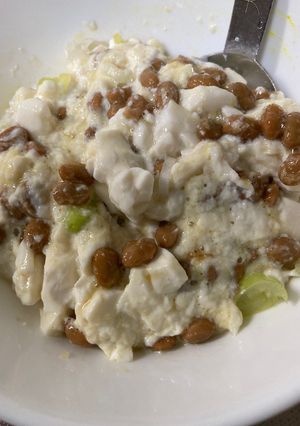 豆腐と納豆とネギを混ぜ混ぜ-レシピのメイン写真
