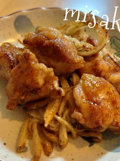 鶏とゴボウの甘辛和え☆-レシピのメイン写真