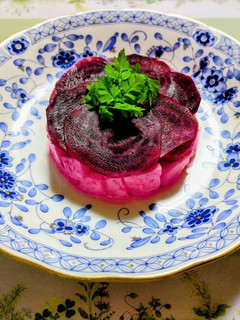 りんごとカニとビーツの前菜-レシピのメイン写真