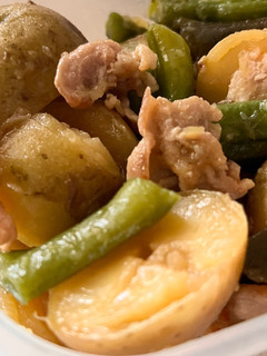 新じゃがと豚肉といんげんの旨煮-レシピのメイン写真