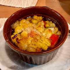 รูปของ とうもろこしのアヒージョ