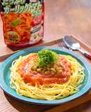 トマトガーリック納豆スパゲッティ