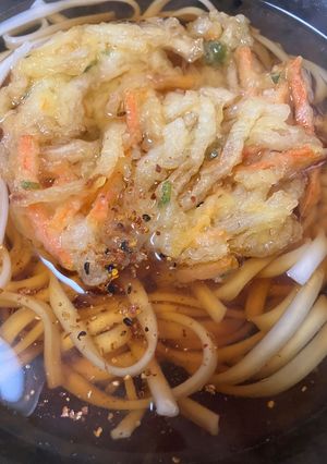 簡単　立ち食い天ぷらうどん-レシピのメイン写真