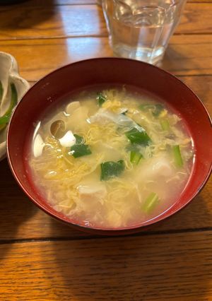 豆腐としめじの中華卵スープ-レシピのメイン写真