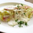 ベーコンと白菜のチーズホワイトソース