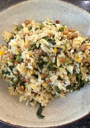 大根菜のピリ辛納豆チャーハン-レシピのメイン写真