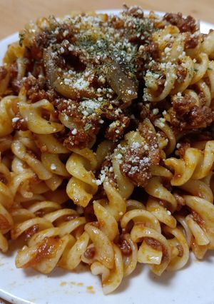 揚げ茄子とひき肉のボロネーゼ-レシピのメイン写真
