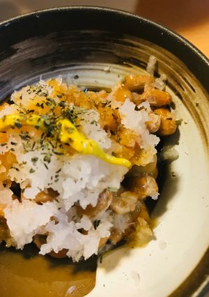 毎日の納豆●おろし大根＆バジルしょう油-レシピのメイン写真