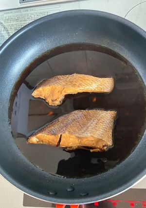 切身を使用してフライパンで簡単煮魚-レシピのメイン写真