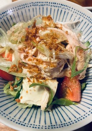 蒸鶏と豆腐の胡麻サラダ-レシピのメイン写真