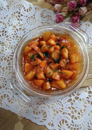 じゃが芋のコチュチーズあえ☆レンジで簡単-レシピのメイン写真