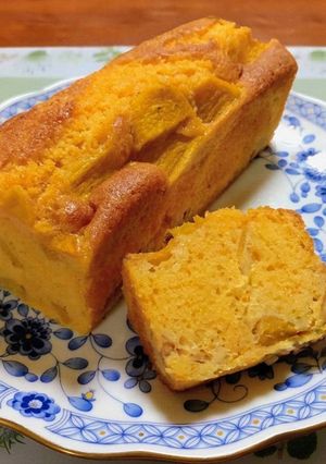 秋の味覚！しっとり柿のパウンドケーキ！おもてなし-レシピのメイン写真