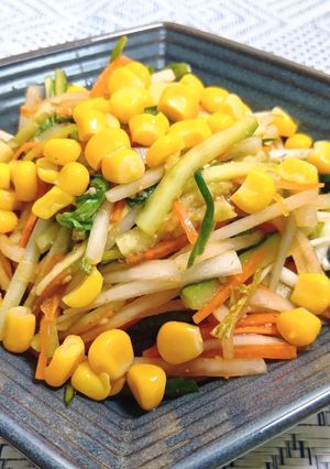 ピリ辛中華ドレッシングで❣ 野菜サラダ-レシピのメイン写真