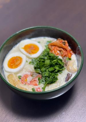 そうめんで鶏白湯ラーメン風♪-レシピのメイン写真