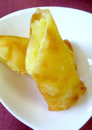 金時芋とりんごの春巻き（透析食）-レシピのメイン写真