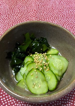 きゅうりとワカメの酢の物-レシピのメイン写真