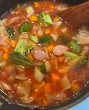 野菜たっぷりミネストローネスープ