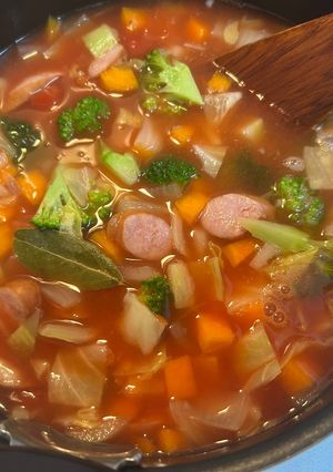 野菜たっぷりミネストローネスープ-レシピのメイン写真