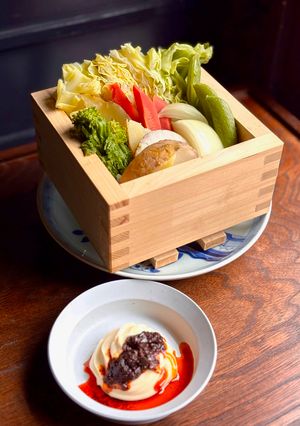 蒸し野菜の麻辣マヨネーズディップ-レシピのメイン写真