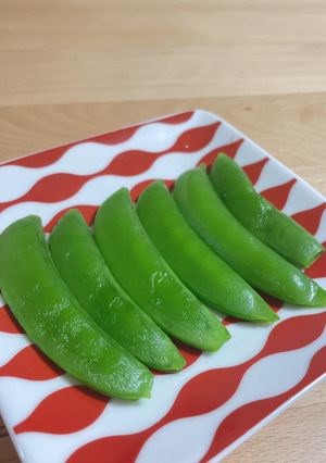 茹でないスナップエンドウ-レシピのメイン写真