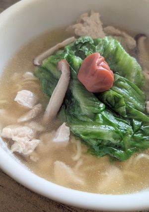 春レタスと椎茸のフォー風ラーメン→技あり-レシピのメイン写真