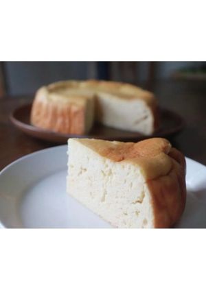豆乳ヨーグルトでスフレチーズケーキ風-レシピのメイン写真
