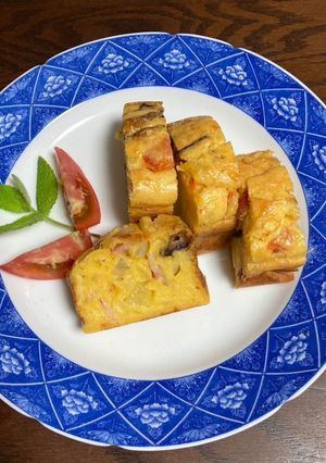 夏野菜のケークサレ-レシピのメイン写真