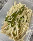 Potato and green pepper Chinese fry: じゃがいもとピーマンの中華炒め
