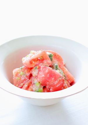 簡単に一品【トマトのごま塩麹和え】-レシピのメイン写真