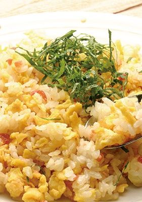 材料４つ＊梅しそチャーハン-レシピのメイン写真