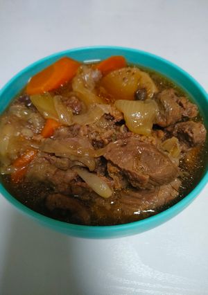 牛肉ブロックとコロコロ牛肉のたくさん野菜-レシピのメイン写真
