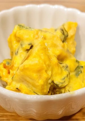 3歳と食べる＊かぼちゃとレーズンのサラダ-レシピのメイン写真