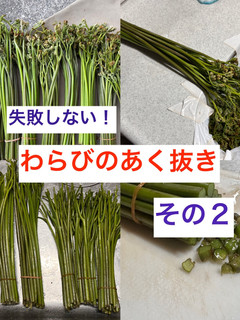 わらびのあく抜き(その❷) 失敗しない!-レシピのメイン写真