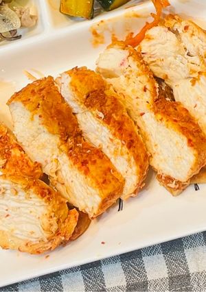 鶏胸肉のキムチ麹焼き-レシピのメイン写真