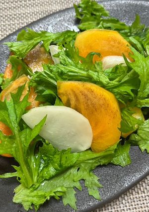 【冬においしい◎】柿とカブのサラダ-レシピのメイン写真