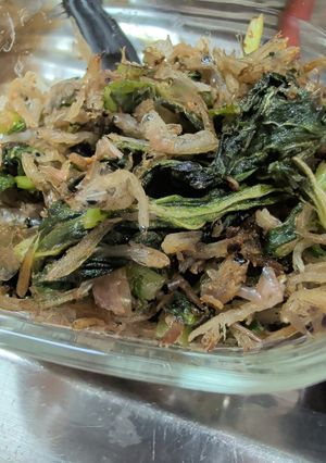 ご飯が止まらない！大根の葉としらす炒め-レシピのメイン写真