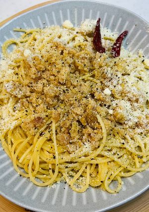 自家製真子カラスミでペペロンチーノパスタ-レシピのメイン写真