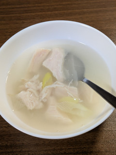 コストコチキン缶とねぎの簡単スープ-レシピのメイン写真