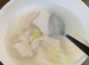 コストコチキン缶とねぎの簡単スープ-レシピのメイン写真